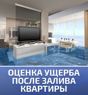 Оценка ущерба при заливе квартиры в СПб
